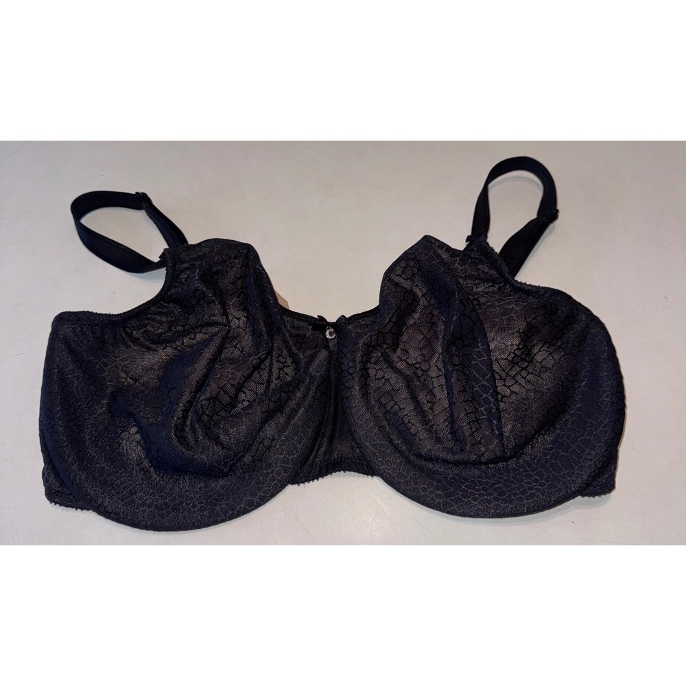 Chantelle C Magnifique Seamless Unlined Minimizer Bra Black Lace 40I USA 40G UK